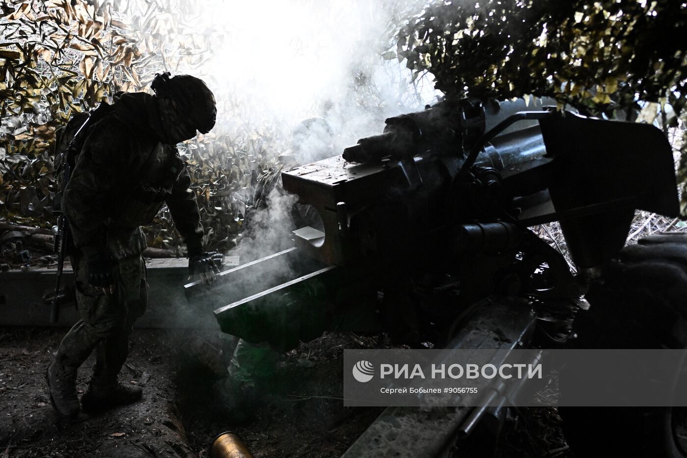 Боевая работа артиллеристов 123-й мотострелковой бригады на Северском направлении