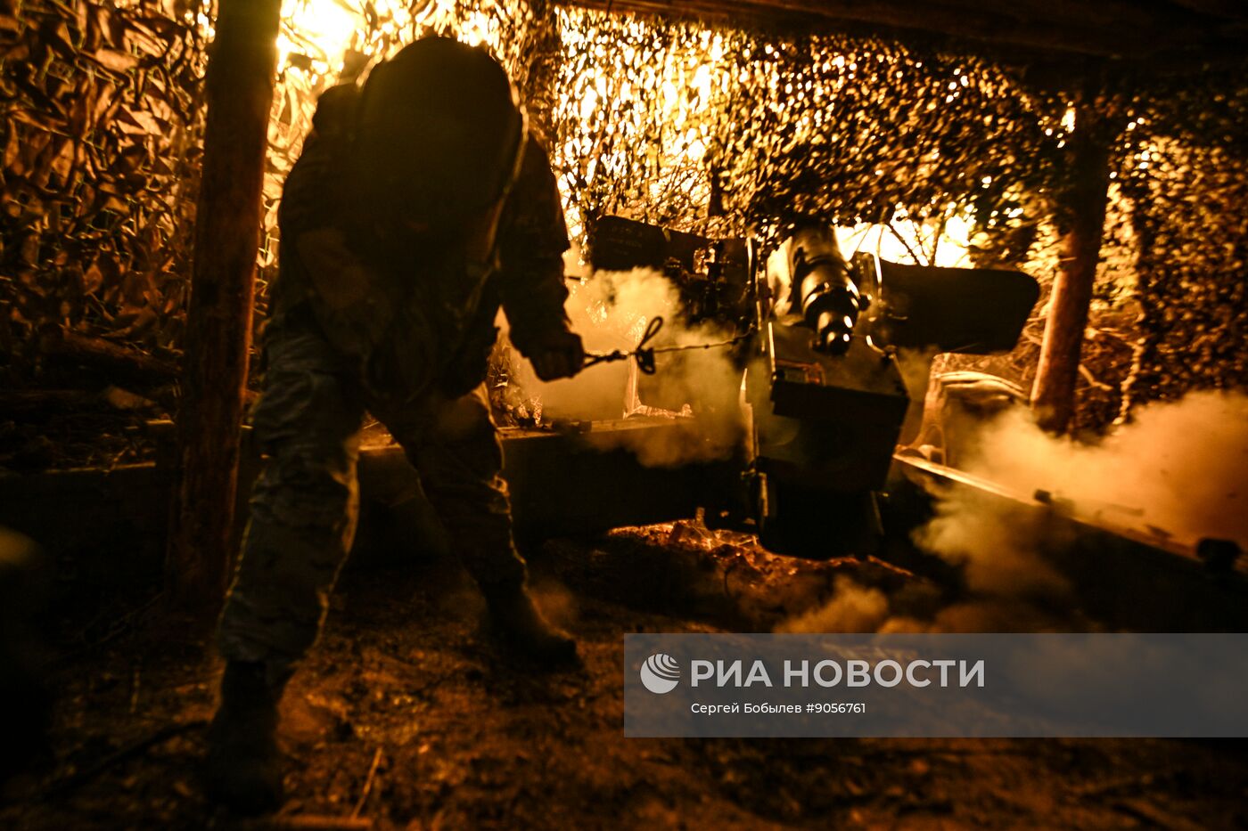 Боевая работа артиллеристов 123-й мотострелковой бригады на Северском направлении