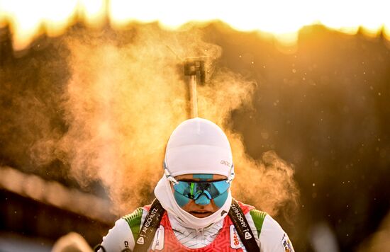 Биатлон. Первый этап Альфа-Банк Кубка России. Женщины. Спринт 