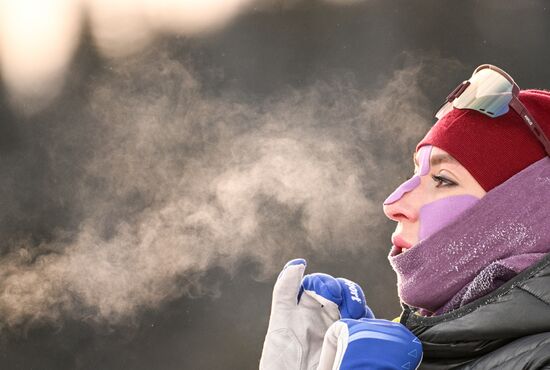 Биатлон. Первый этап Альфа-Банк Кубка России. Женщины. Спринт 