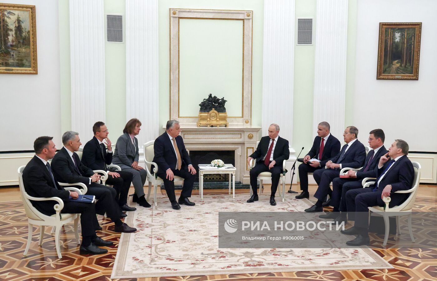 Президент Владимир Путин провел встречу с премьер-министром Венгрии Виктором Орбаном