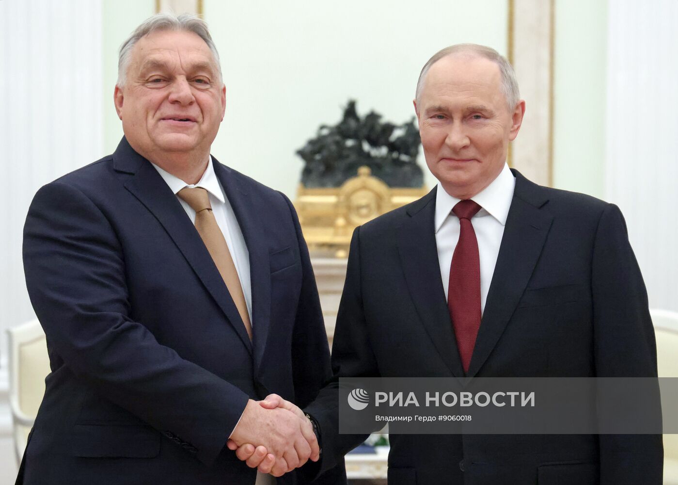 Президент Владимир Путин провел встречу с премьер-министром Венгрии Виктором Орбаном