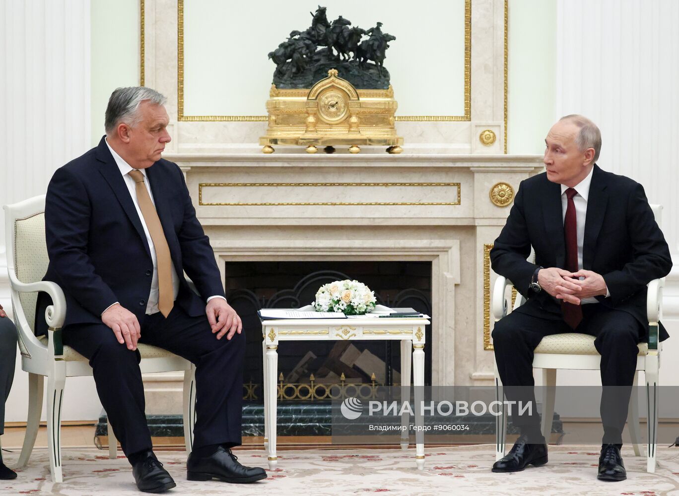 Президент Владимир Путин провел встречу с премьер-министром Венгрии Виктором Орбаном