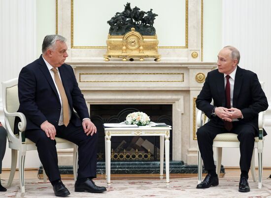 Президент Владимир Путин провел встречу с премьер-министром Венгрии Виктором Орбаном