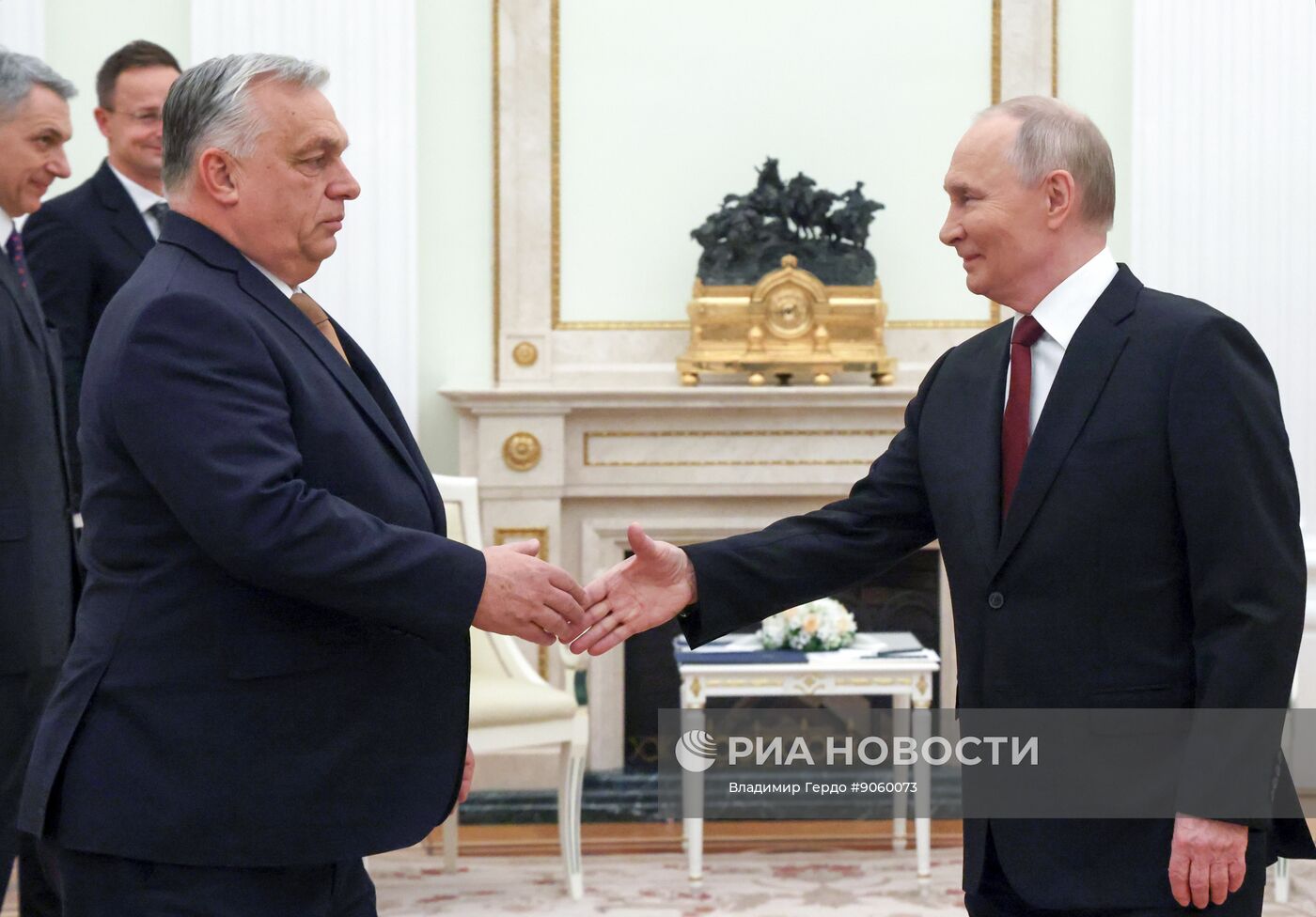 Президент Владимир Путин провел встречу с премьер-министром Венгрии Виктором Орбаном