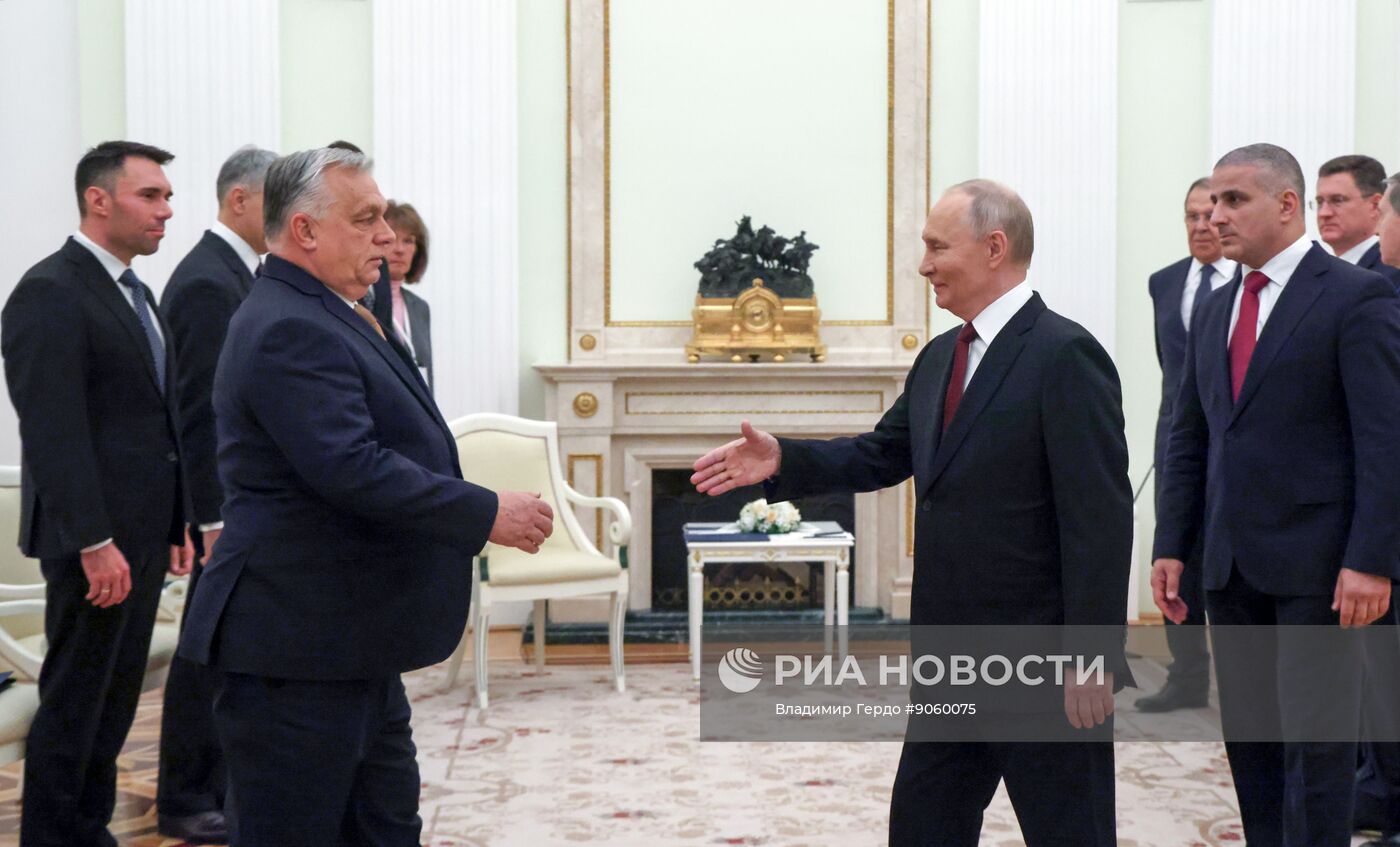 Президент Владимир Путин провел встречу с премьер-министром Венгрии Виктором Орбаном