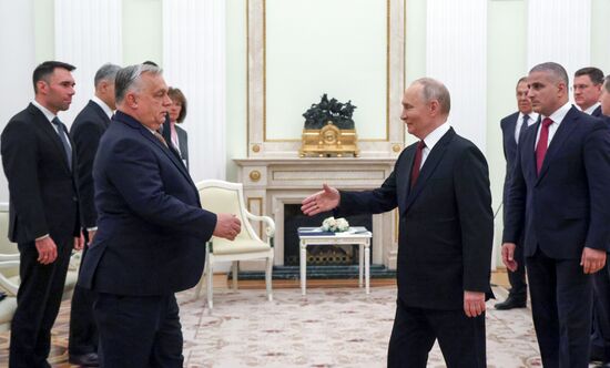 Президент Владимир Путин провел встречу с премьер-министром Венгрии Виктором Орбаном
