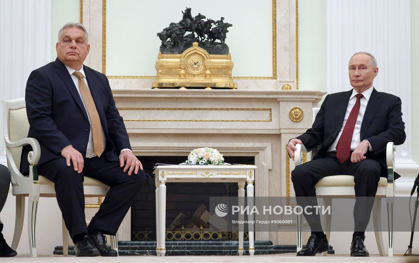 Президент Владимир Путин провел встречу с премьер-министром Венгрии Виктором Орбаном
