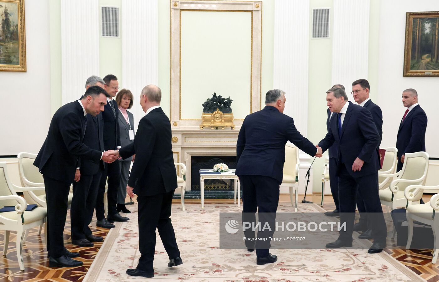 Президент Владимир Путин провел встречу с премьер-министром Венгрии Виктором Орбаном