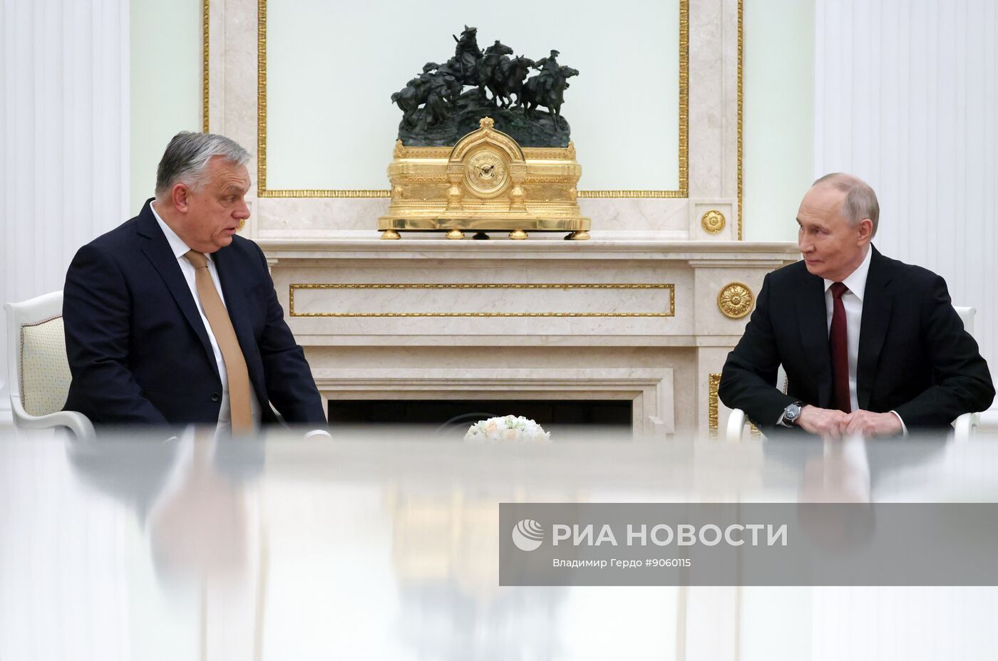 Президент Владимир Путин провел встречу с премьер-министром Венгрии Виктором Орбаном