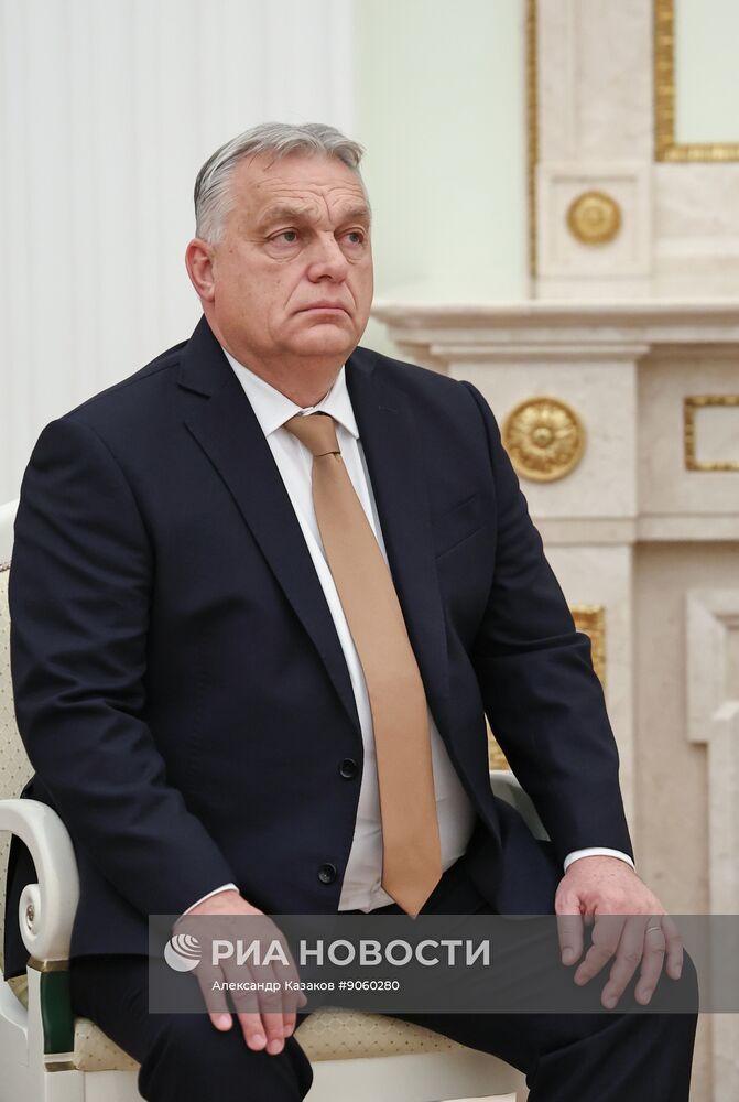 Президент Владимир Путин провел встречу с премьер-министром Венгрии Виктором Орбаном