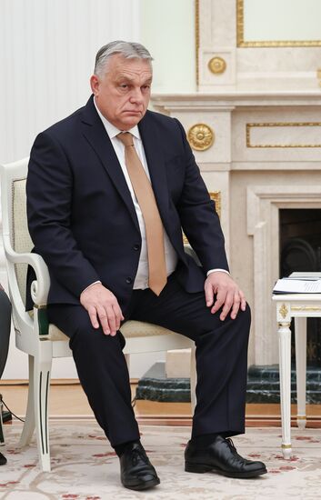 Президент Владимир Путин провел встречу с премьер-министром Венгрии Виктором Орбаном