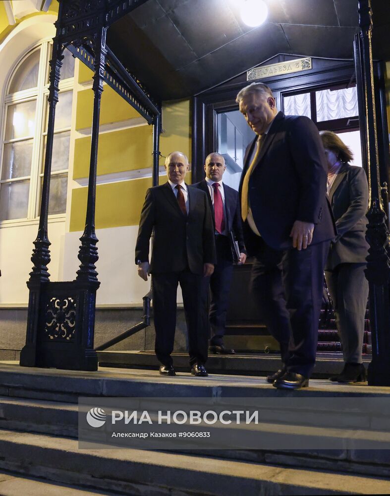 Президент Владимир Путин провел встречу с премьер-министром Венгрии Виктором Орбаном