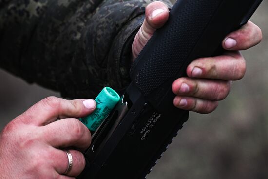 Отработка боевого слаживания военнослужащими 114-й отдельной гвардейской мотострелковой бригады группировки "Центр"