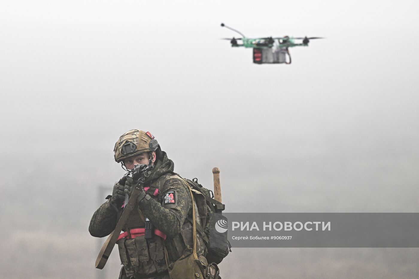 Отработка боевого слаживания военнослужащими 114-й отдельной гвардейской мотострелковой бригады группировки "Центр"