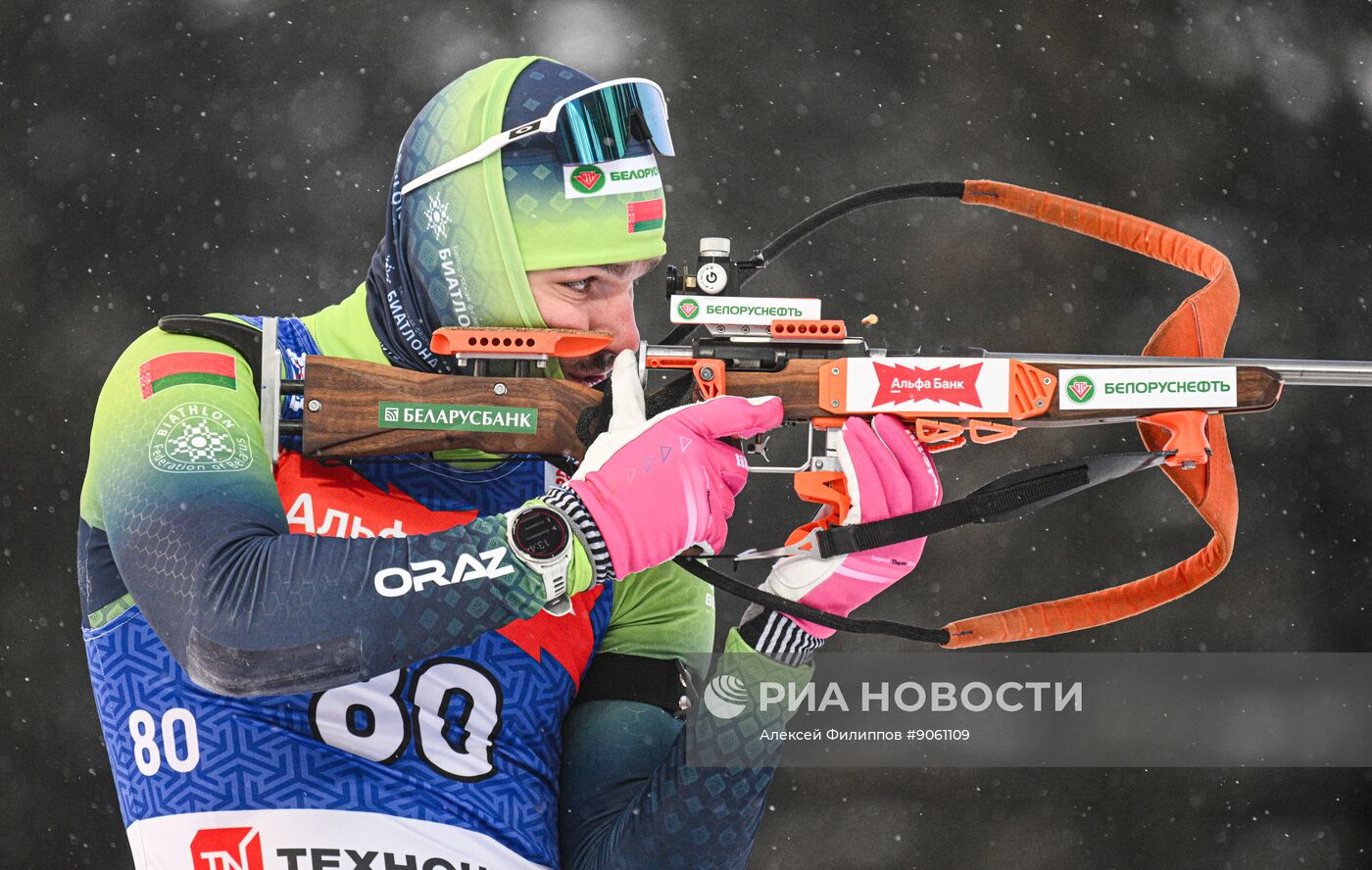 Биатлон. Первый этап Альфа-Банк Кубка России. Мужчины. Спринт