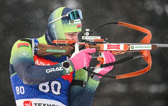 Биатлон. Первый этап Альфа-Банк Кубка России. Мужчины. Спринт