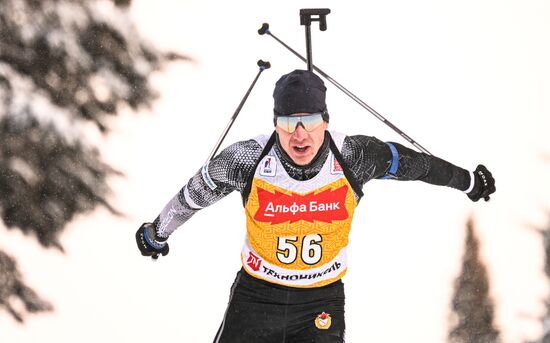 Биатлон. Первый этап Альфа-Банк Кубка России. Мужчины. Спринт