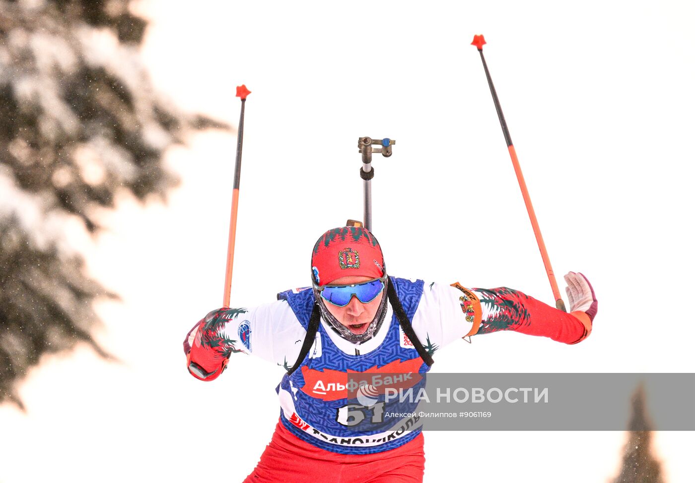 Биатлон. Первый этап Альфа-Банк Кубка России. Мужчины. Спринт