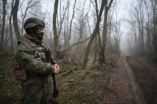 Боевая работа расчета РСЗО "Ураган" группировки войск "Запад"