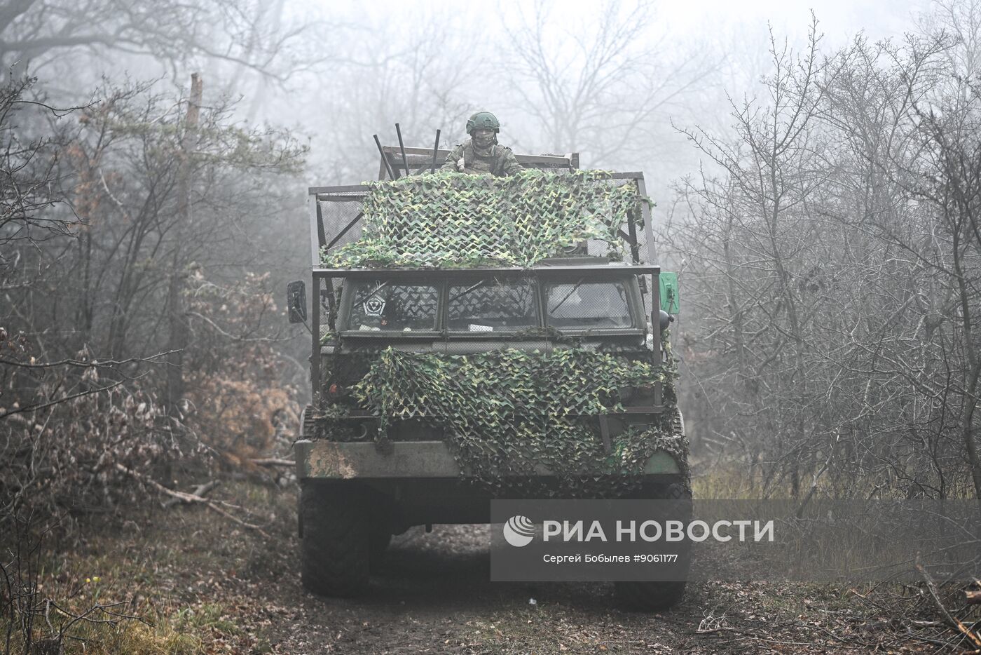 Боевая работа расчета РСЗО "Ураган" группировки войск "Запад"