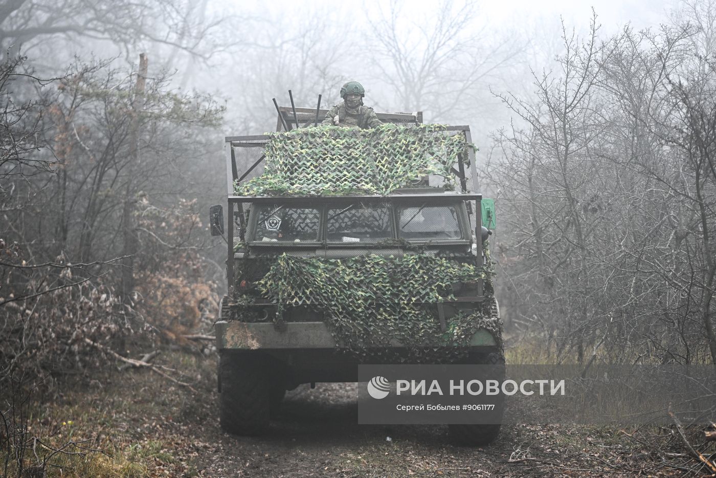 Боевая работа расчета РСЗО "Ураган" группировки войск "Запад"