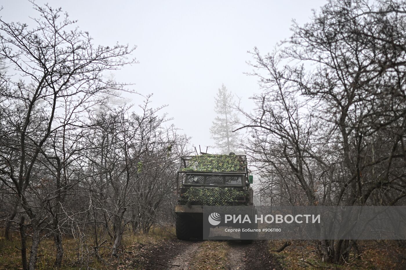 Боевая работа расчета РСЗО "Ураган" группировки войск "Запад"