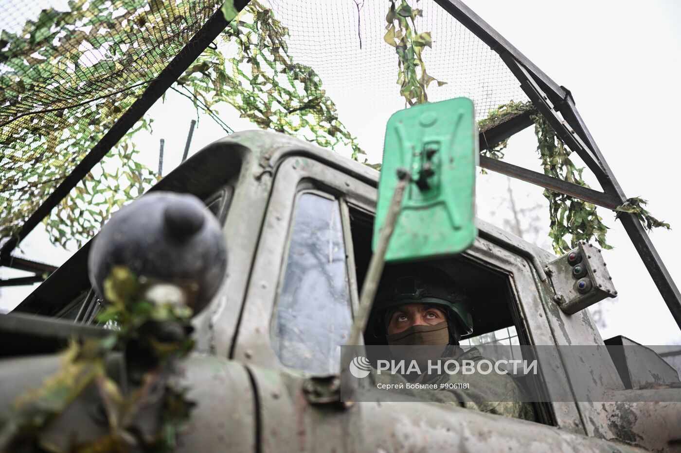 Боевая работа расчета РСЗО "Ураган" группировки войск "Запад"