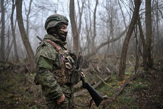 Боевая работа расчета РСЗО "Ураган" группировки войск "Запад"