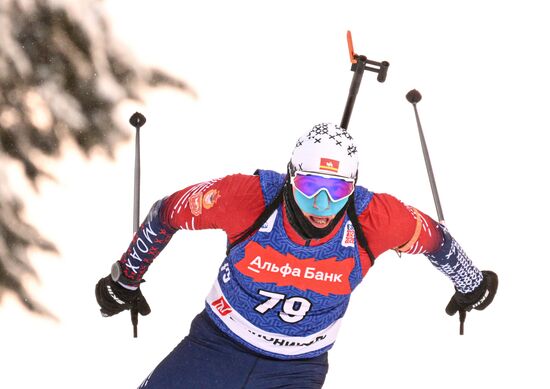 Биатлон. Первый этап Альфа-Банк Кубка России. Мужчины. Спринт