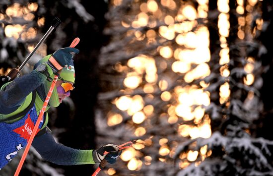 Биатлон. Первый этап Альфа-Банк Кубка России. Мужчины. Спринт