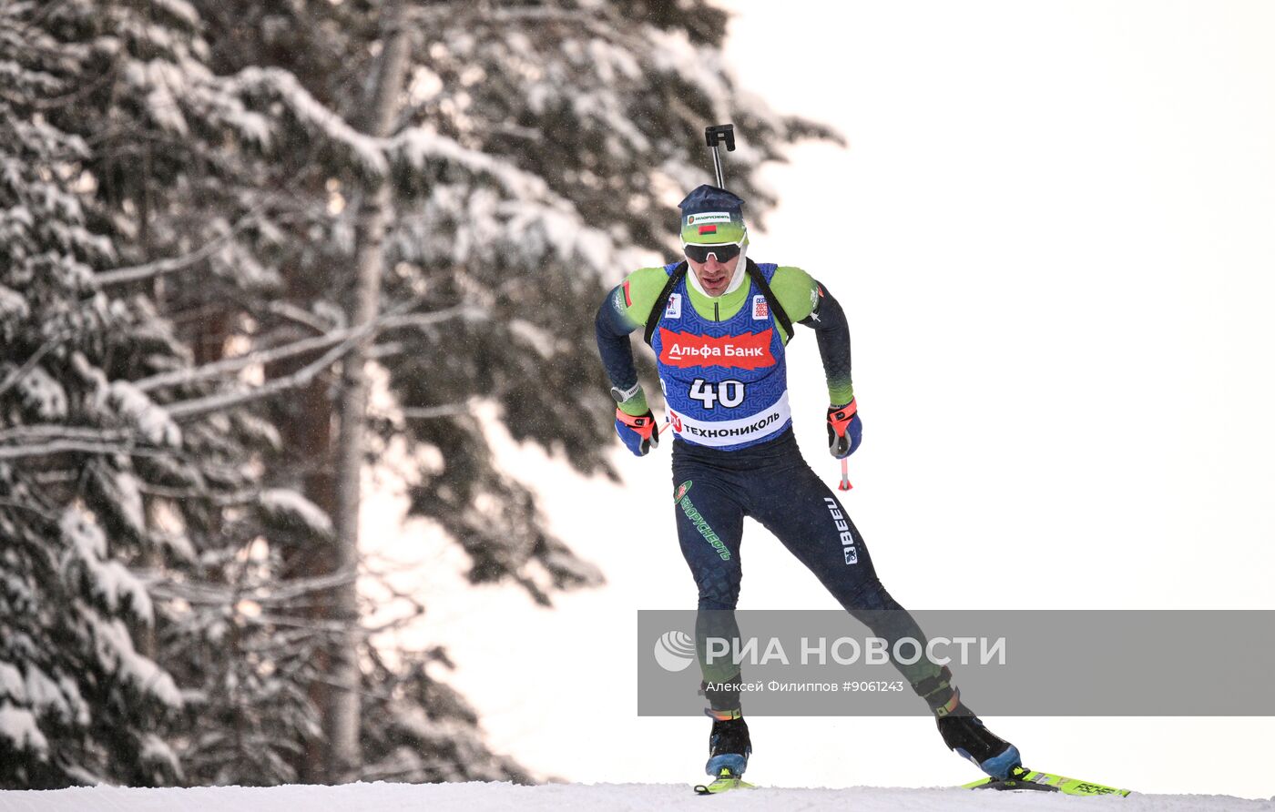 Биатлон. Первый этап Альфа-Банк Кубка России. Мужчины. Спринт