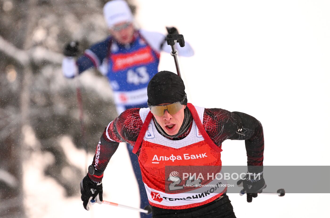 Биатлон. Первый этап Альфа-Банк Кубка России. Мужчины. Спринт