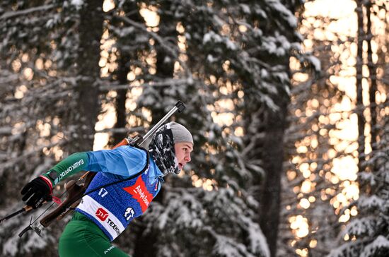Биатлон. Первый этап Альфа-Банк Кубка России. Мужчины. Спринт