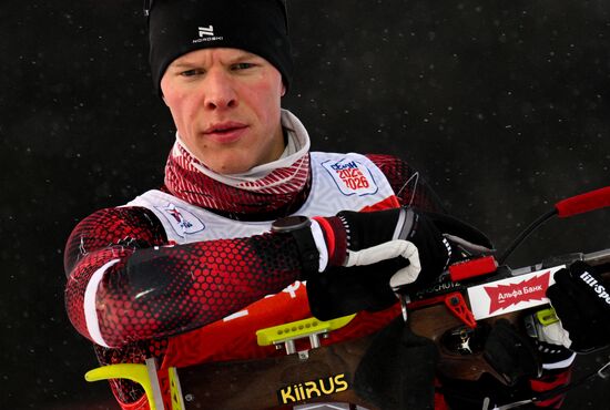 Биатлон. Первый этап Альфа-Банк Кубка России. Мужчины. Спринт