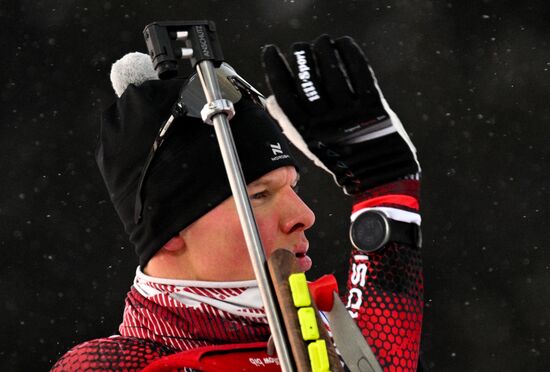 Биатлон. Первый этап Альфа-Банк Кубка России. Мужчины. Спринт