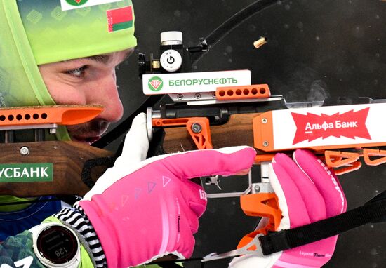 Биатлон. Первый этап Альфа-Банк Кубка России. Мужчины. Спринт