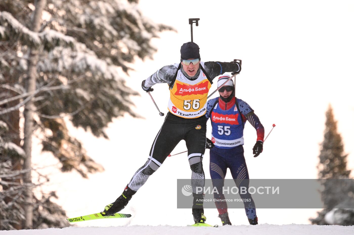Биатлон. Первый этап Альфа-Банк Кубка России. Мужчины. Спринт