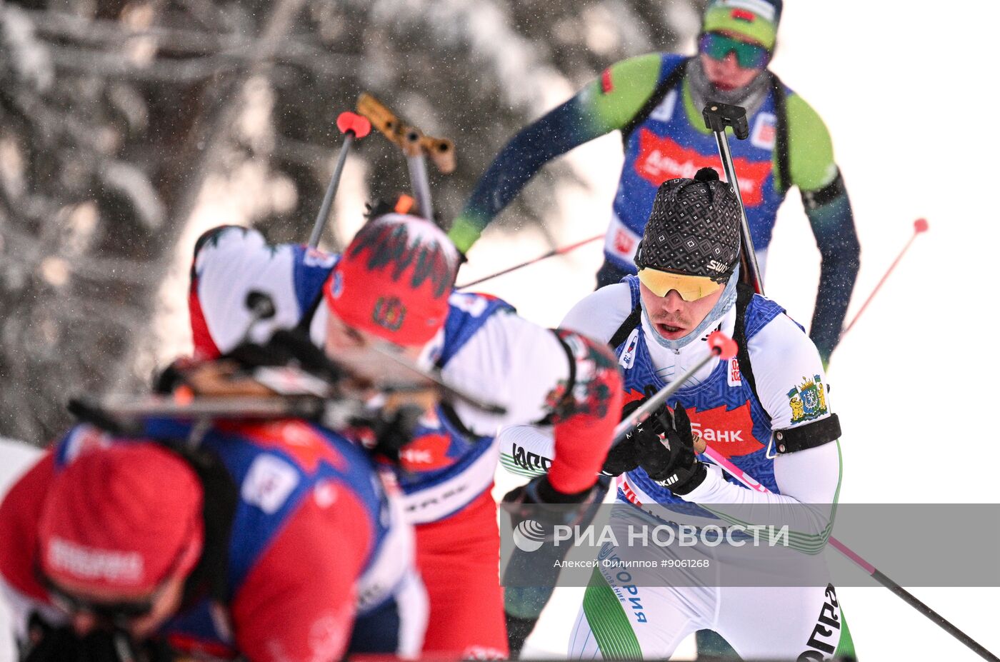 Биатлон. Первый этап Альфа-Банк Кубка России. Мужчины. Спринт