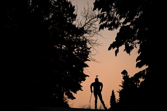 Биатлон. Первый этап Альфа-Банк Кубка России. Мужчины. Спринт