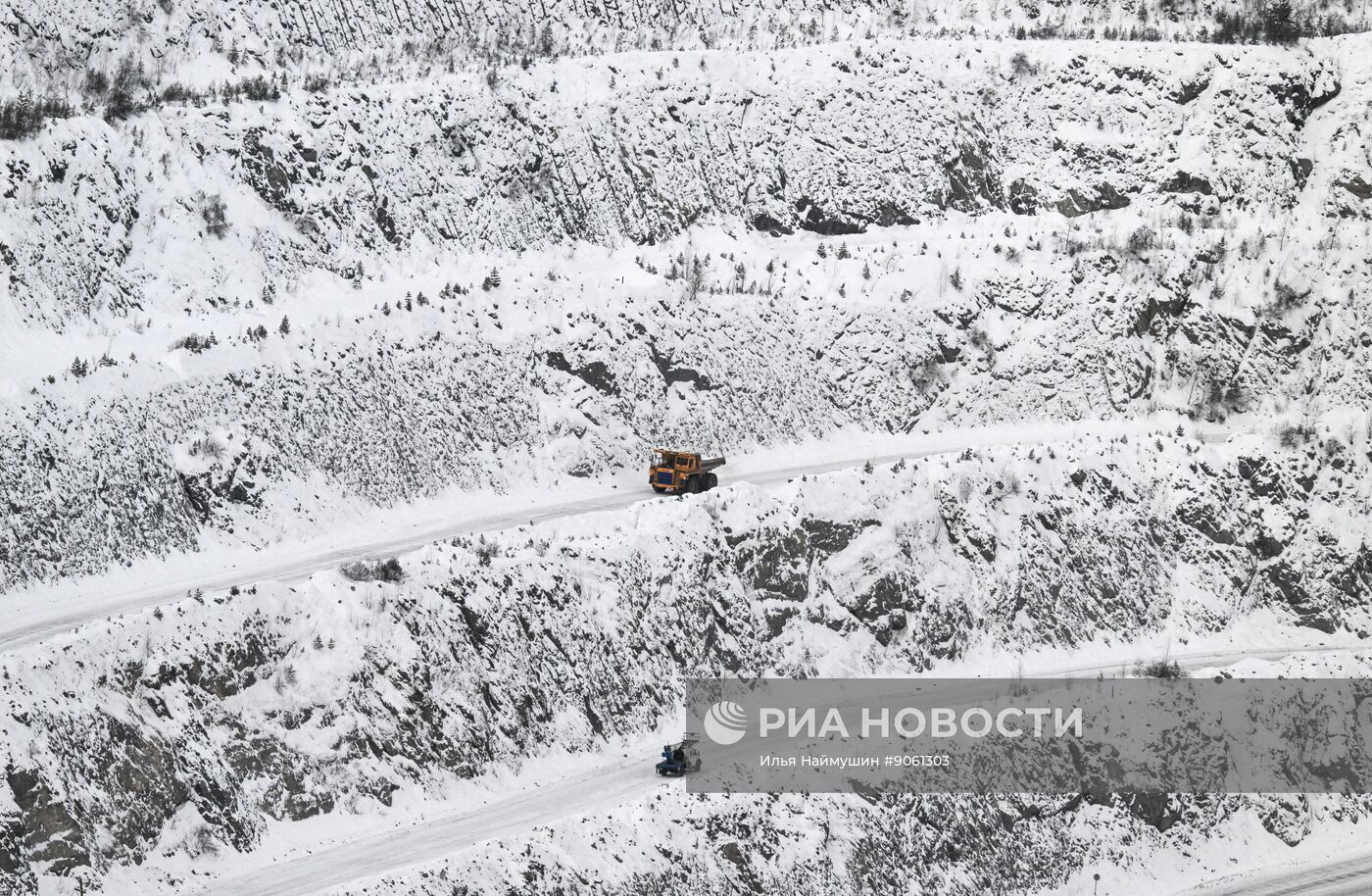 Мазульский известняковый рудник в Красноярском крае