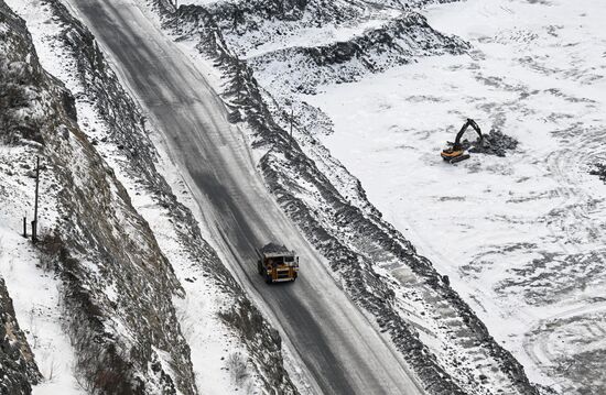 Мазульский известняковый рудник в Красноярском крае