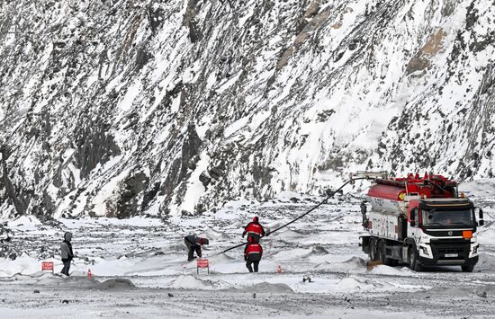 Мазульский известняковый рудник в Красноярском крае