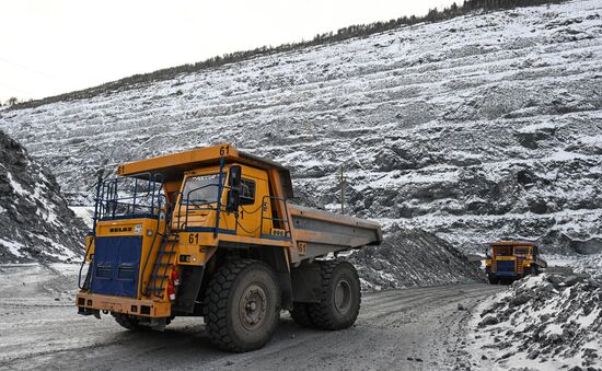 Мазульский известняковый рудник в Красноярском крае