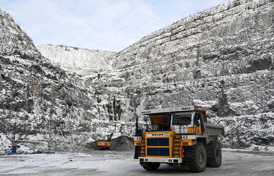 Мазульский известняковый рудник в Красноярском крае