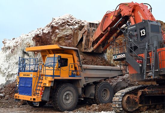 Мазульский известняковый рудник в Красноярском крае