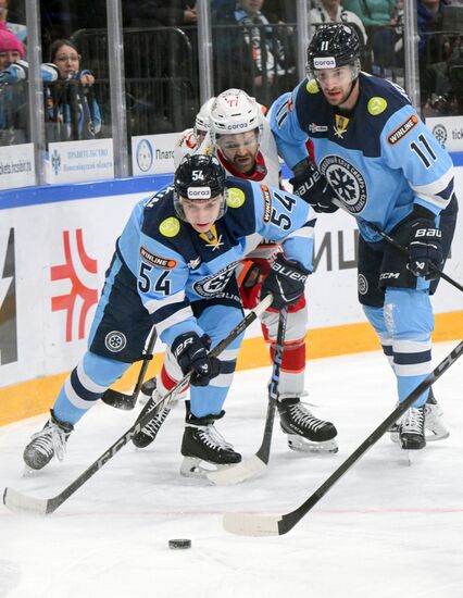 Хоккей. КХЛ. "Сибирь" (Новосибирск) - "Автомобилист" (Екатеринбург)