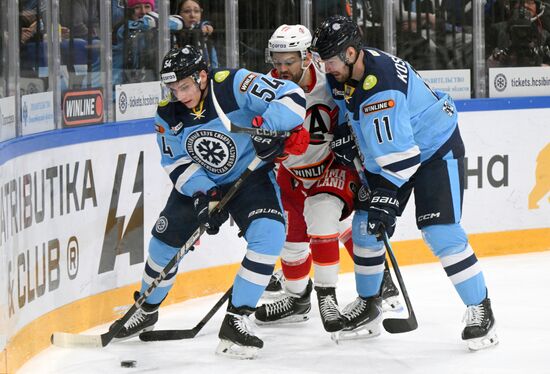 Хоккей. КХЛ. "Сибирь" (Новосибирск) - "Автомобилист" (Екатеринбург)