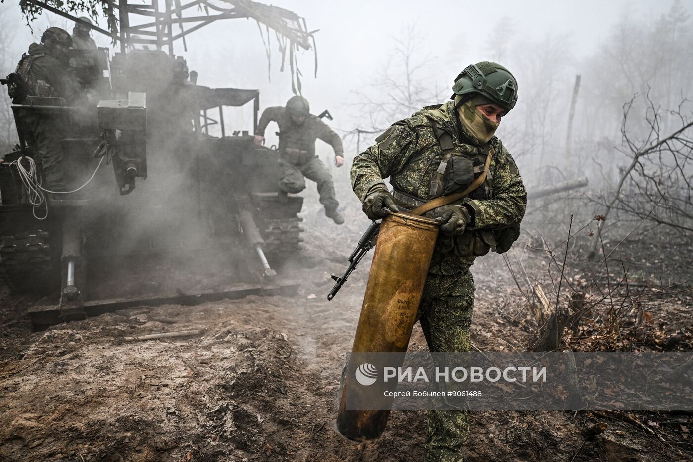 Боевая работа 73-й артбригады группировки войск "Запад"