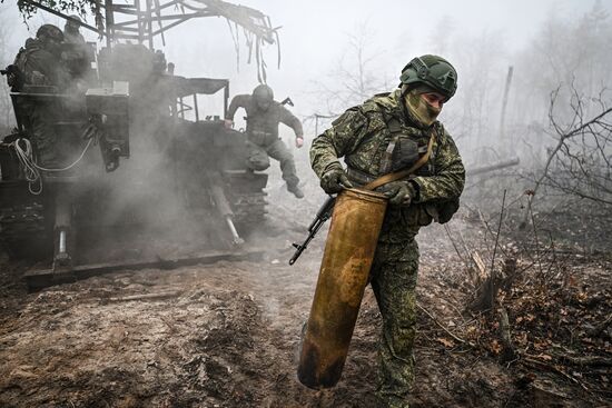 Боевая работа 73-й артбригады группировки войск "Запад"
